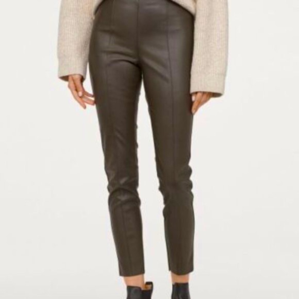 H&M faux leather pants